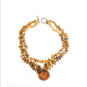 Haute Collier Amber & Citrine Statement Necklace